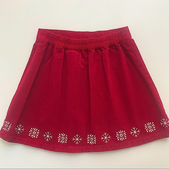 L.L. Bean Red Corduroy Skirt 3T - Picture 2 of 2